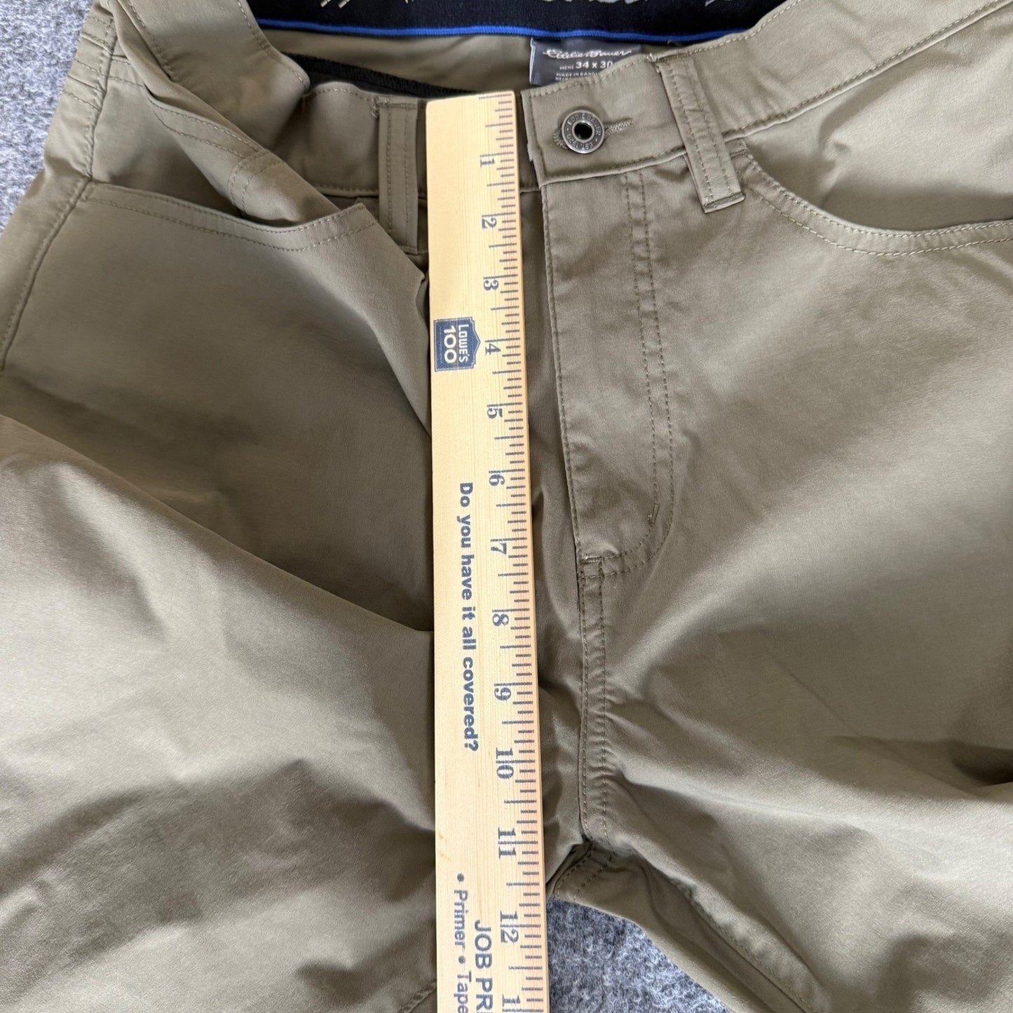 Eddie Bauer Guide Pro Pants Mens 34x30 (33x29) Olive Green Outdoor Hiking Trail