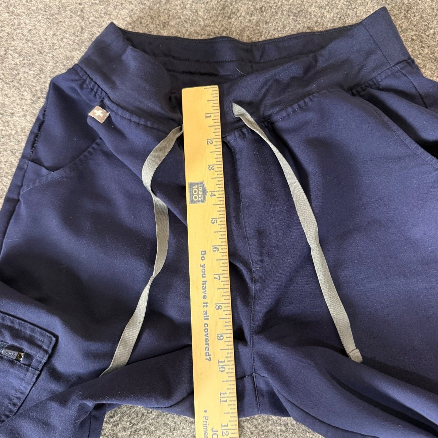 FIGS Zamora High Waisted Jogger Scrub Pants Navy Blue Women Small Petite Uniform