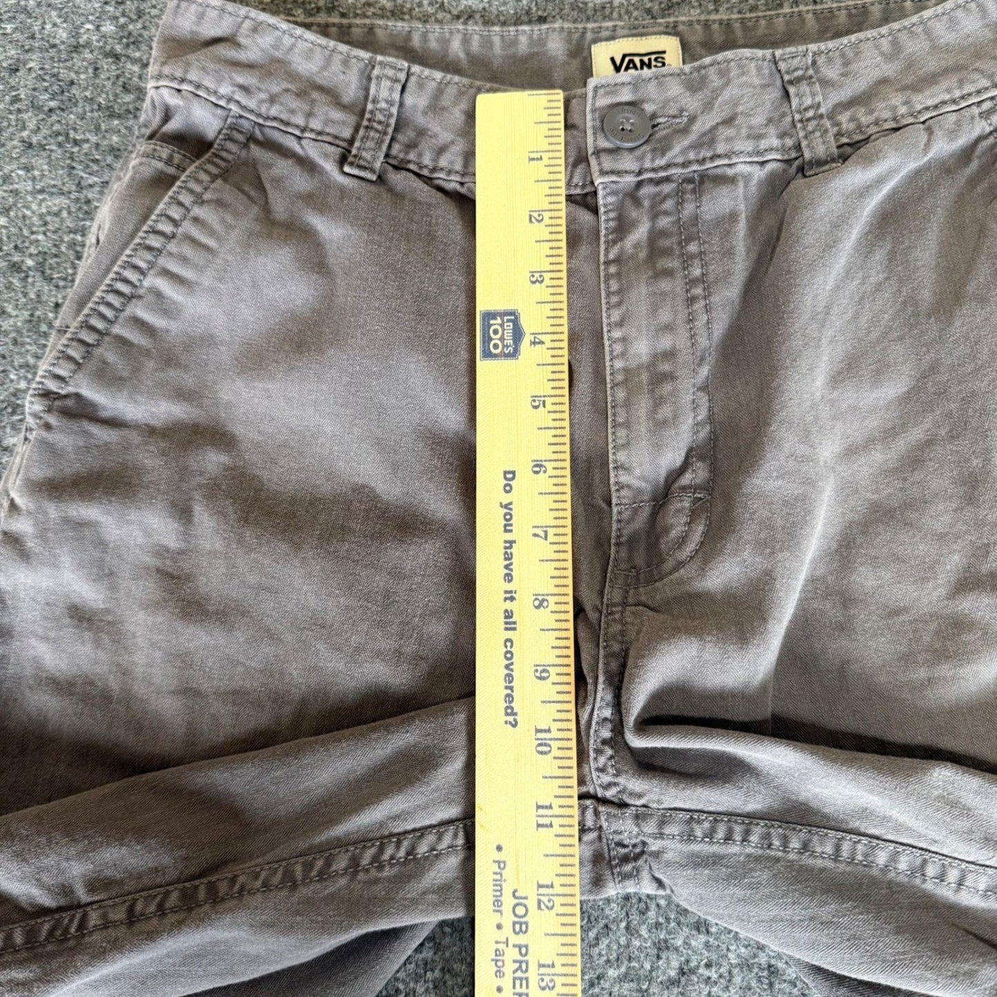 Vans Cargo Shorts Mens Size 30 Gray Casual Skate Streetwear Utility Y2K Grunge