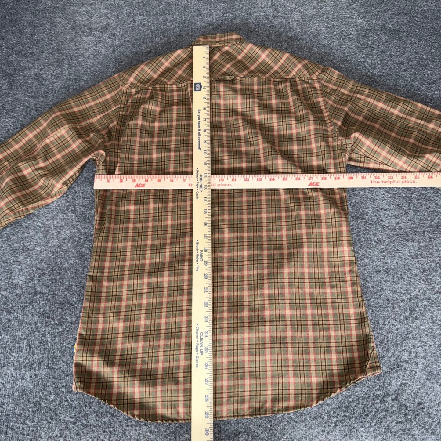 Fjallraven Stig Flannel Shirt Mens Medium Slim Fit Plaid Button Up Long Sleeve