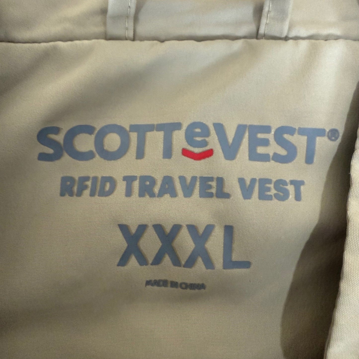 Scottevest RFID Travel Vest Mens 3XL Tan Khaki Multi Pocket Utility TEC Jacket