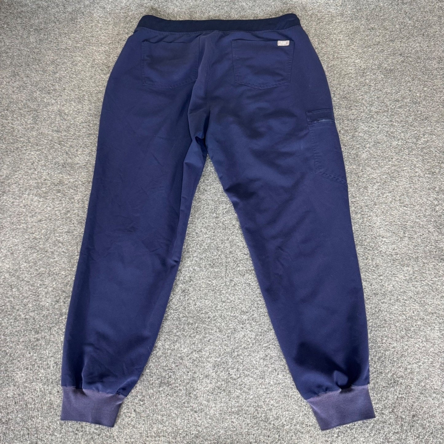 FIGS Zamora Womens Large Navy Blue Scrub Jogger Pants Medical Stretch Uniform