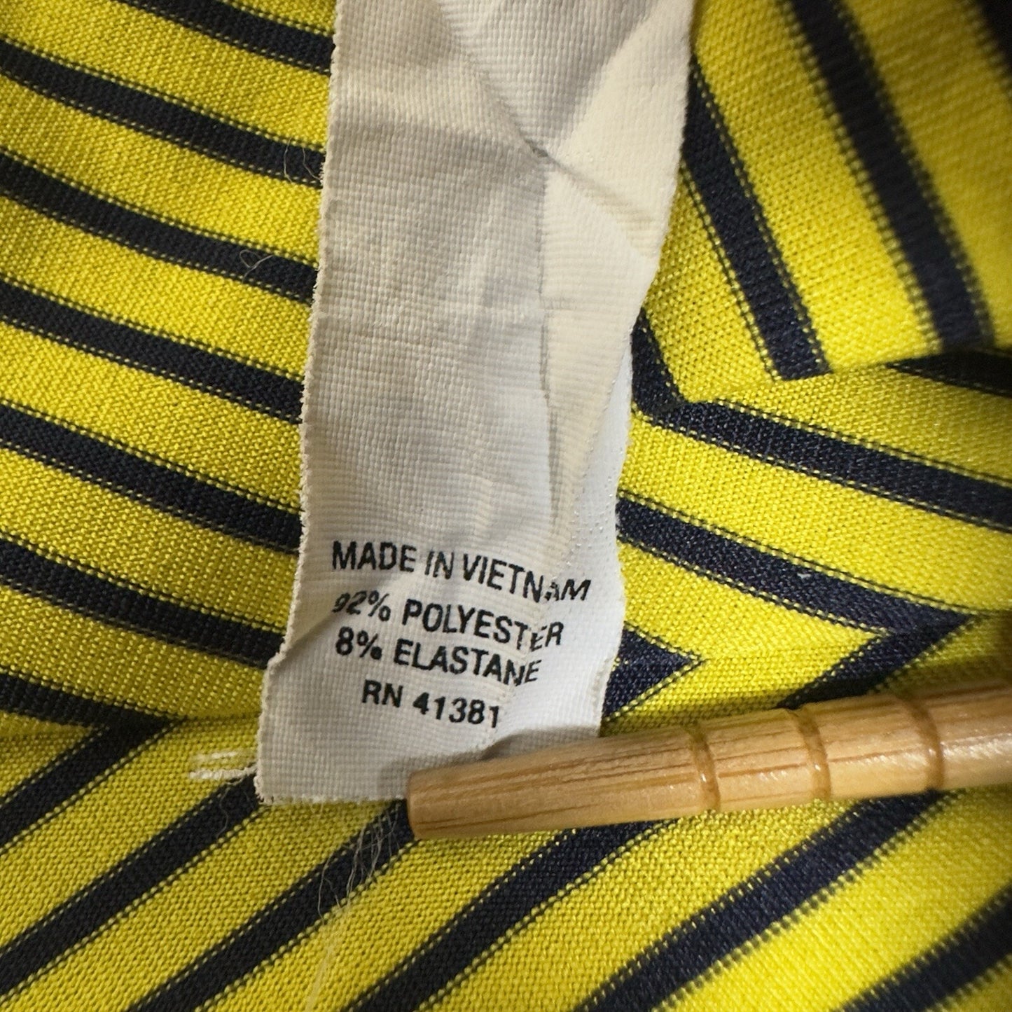 RLX Ralph Lauren Polo Shirt Mens XL Yellow Striped Short Sleeve Stretch Adult