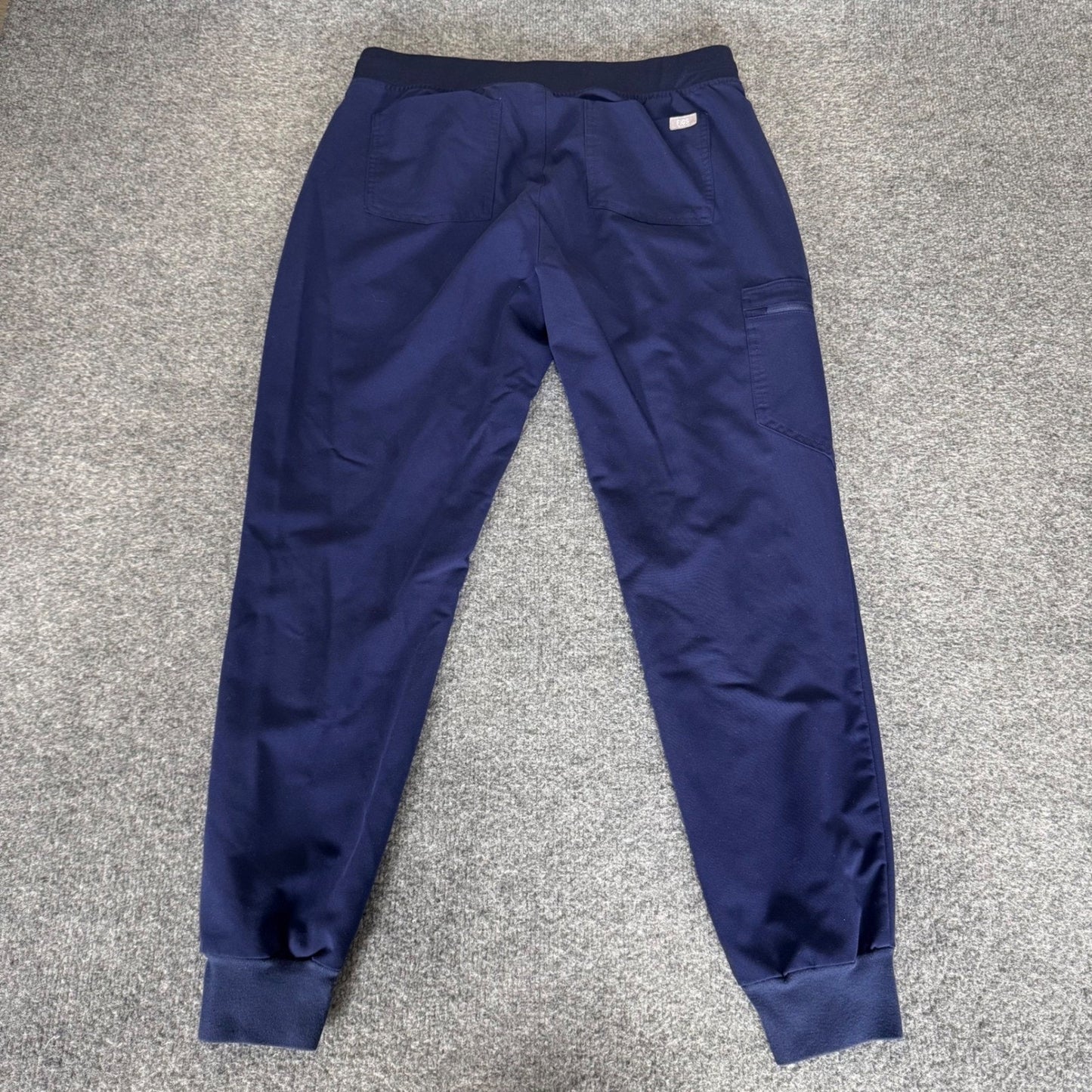 FIGS Zamora Jogger Scrub Pants Women Medium Navy Blue Medical Healthcare Stretch