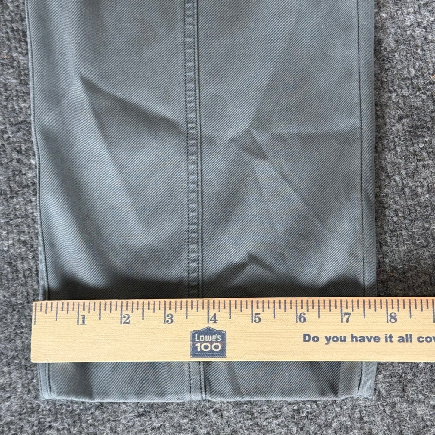 SPANX Stretch Twill Straight Leg Pants Womens 34x30 Green Casual Comfort Fit