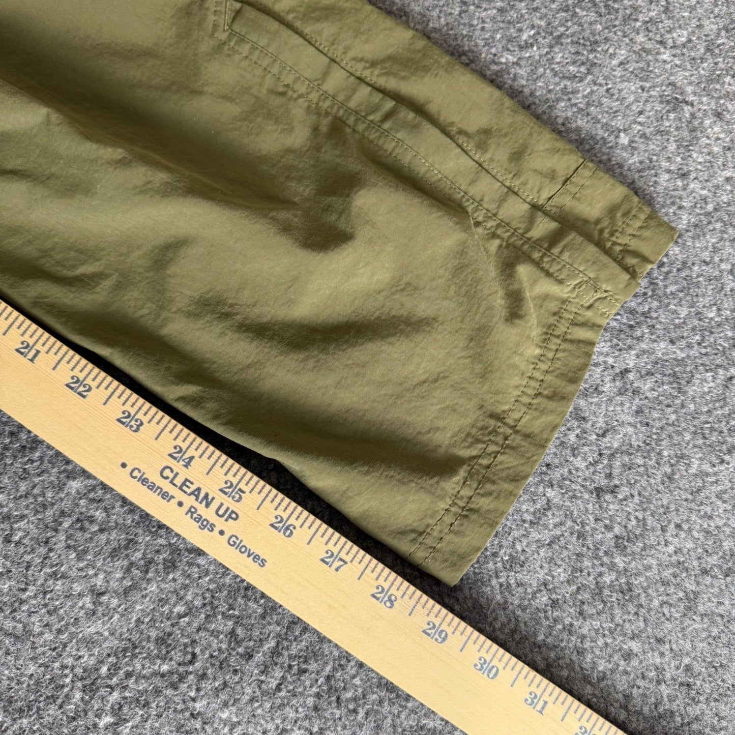 REI Co-Op Sahara Convertible Hiking Pants Mens 36x30 (34x29) Green Outdoor Trek