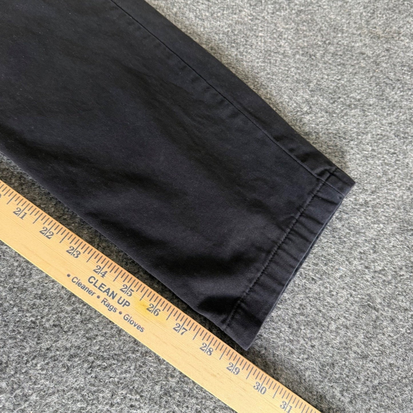 Vans Mens Relaxed Fit Chino Pants Black Cotton 31x29 Skate Casual Streetwear