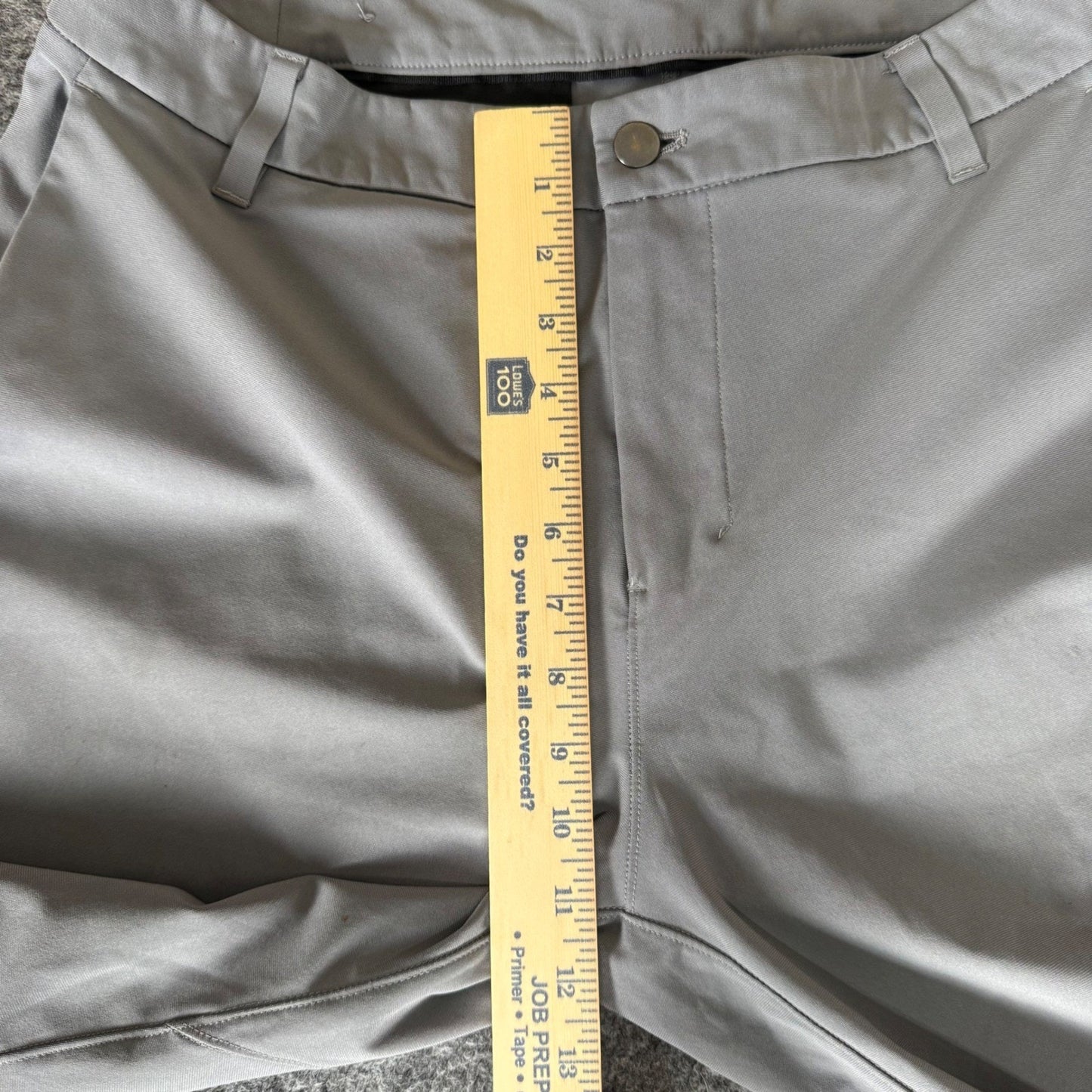 Lululemon Commission Pant Classic Grey Tech Chino Mens 34x34 Stretch Golf Office