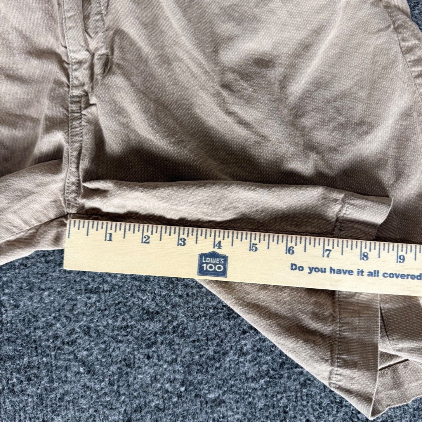 Vans Mens Beige Chino Short Size 34 Skate Casual Off The Wall Streetwear Comfort