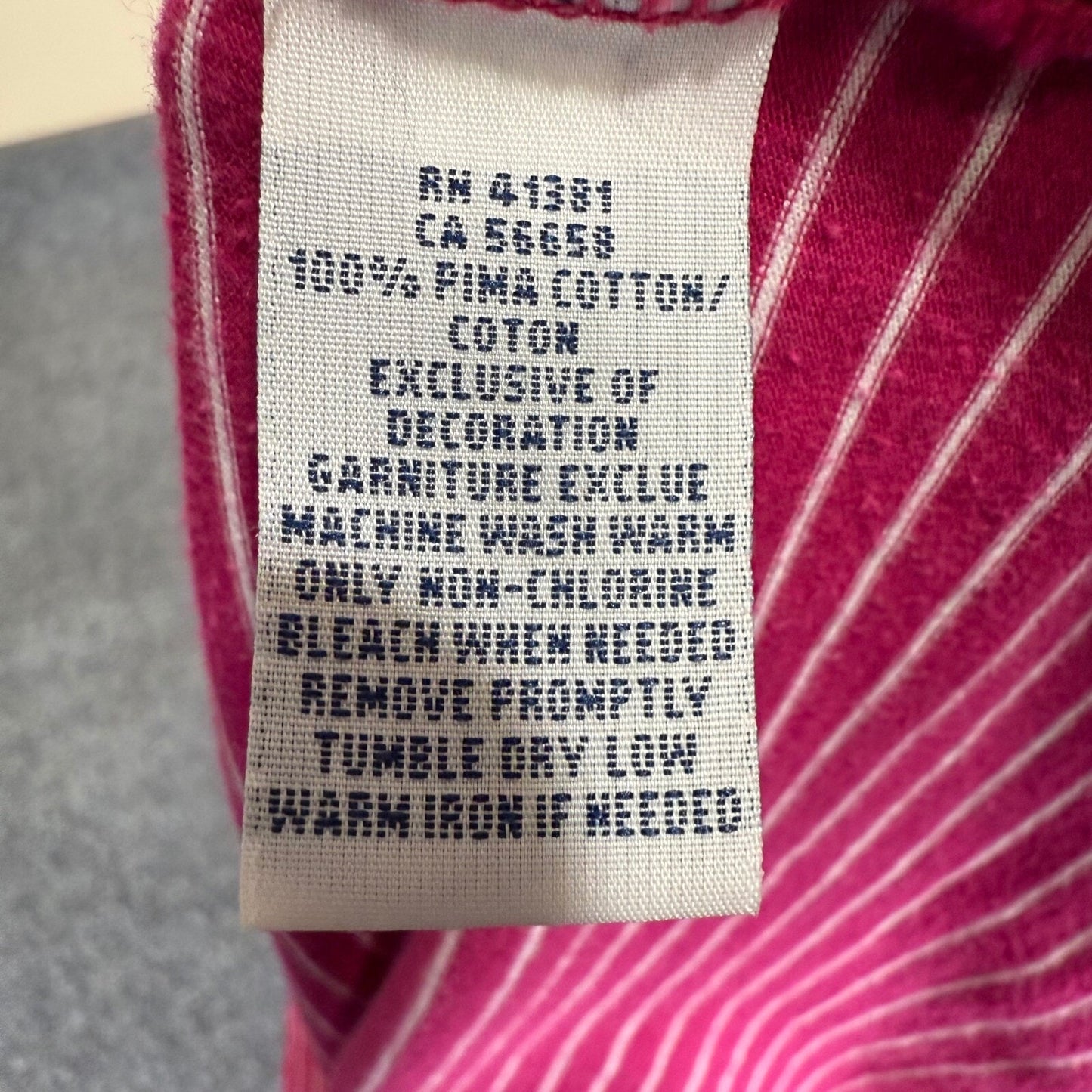 Polo Ralph Lauren Golf Shirt Pink Striped Pima Cotton XL Casual Mens Polo