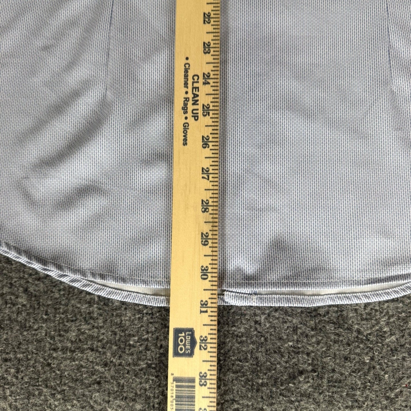 Mizzen+Main Mens Medium Trim Fit Short Sleeve Button Down Shirt Blue Performance