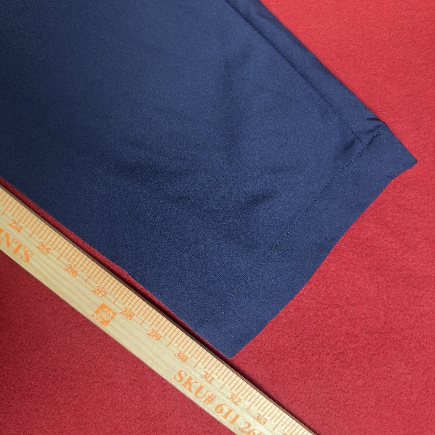 RLX Ralph Lauren Dress Pants Mens 34x31 Navy Blue Solid Golf Mid Rise Adult