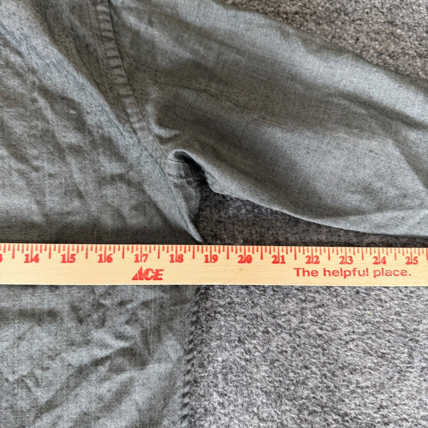 Civic by Taylor Stitch Mens Gray Merino Wool Sorona Button Down Shirt Size 36 XS