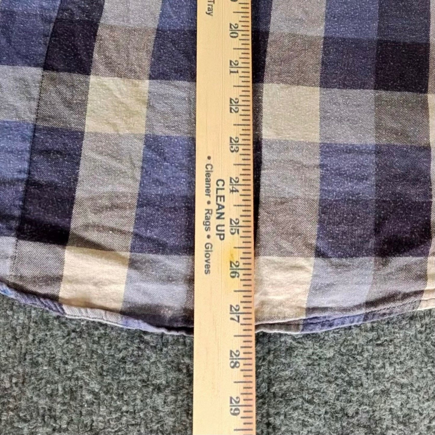 The Normal Brand Shirt Mens M Blue Plaid Long Sleeve Button Up Casual Everyday