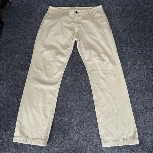 Outerknown SEA Legs Mens Chino Pants 34x30 Khaki Tan Slim Fit Everyday Casual