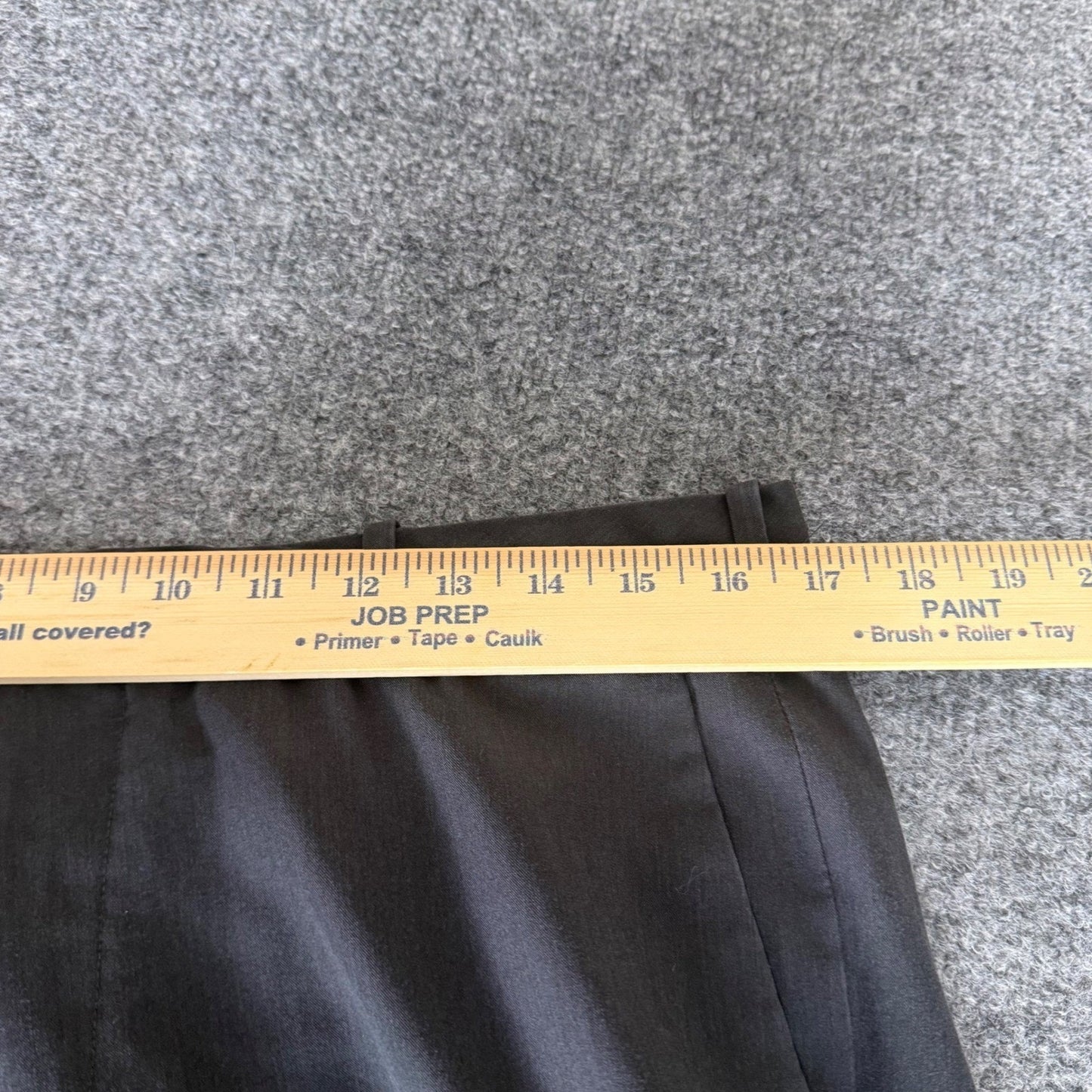 Van Heusen Flex Mens Straight Fit Dress Pants Gray 34x33 Stretch Trousers Office