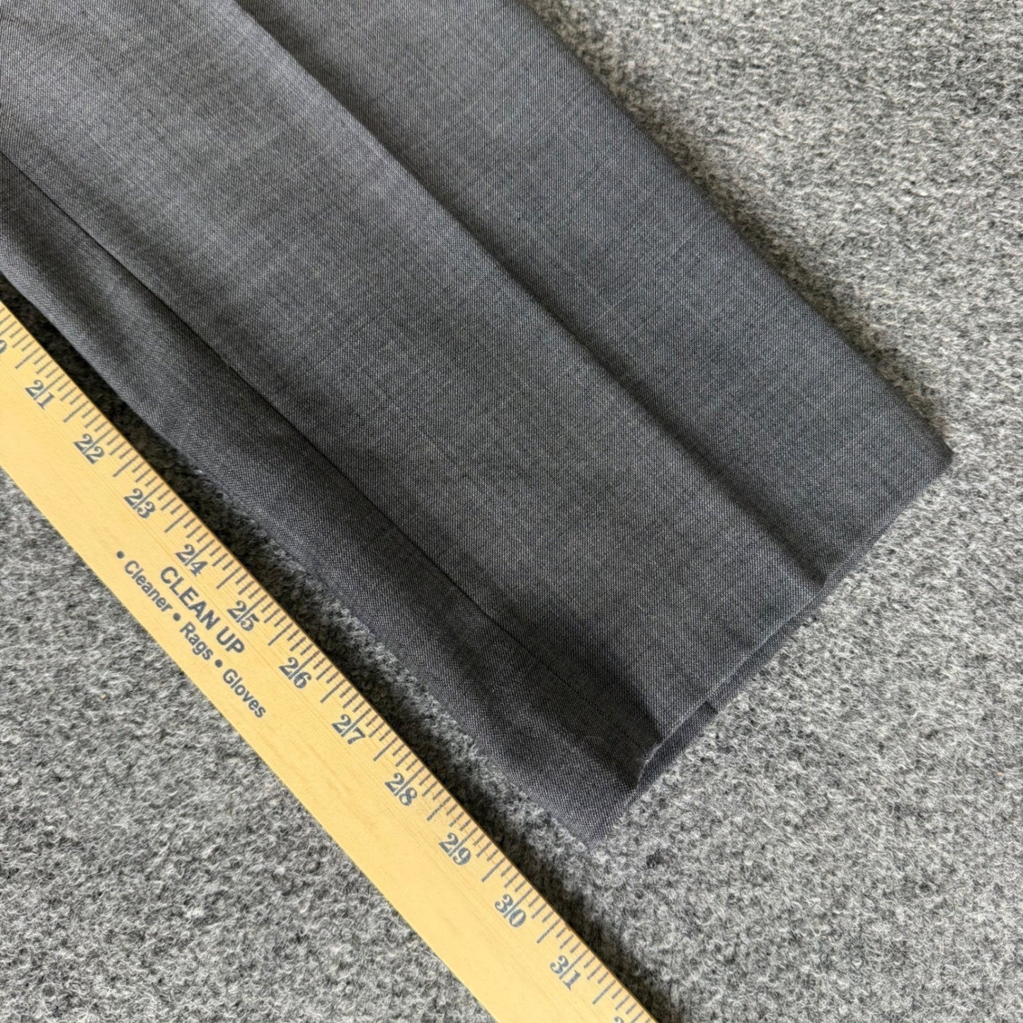 Lauren Ralph Lauren Mens Gray Wool Blend Sharkskin Dress Pants 32x30 Stretch