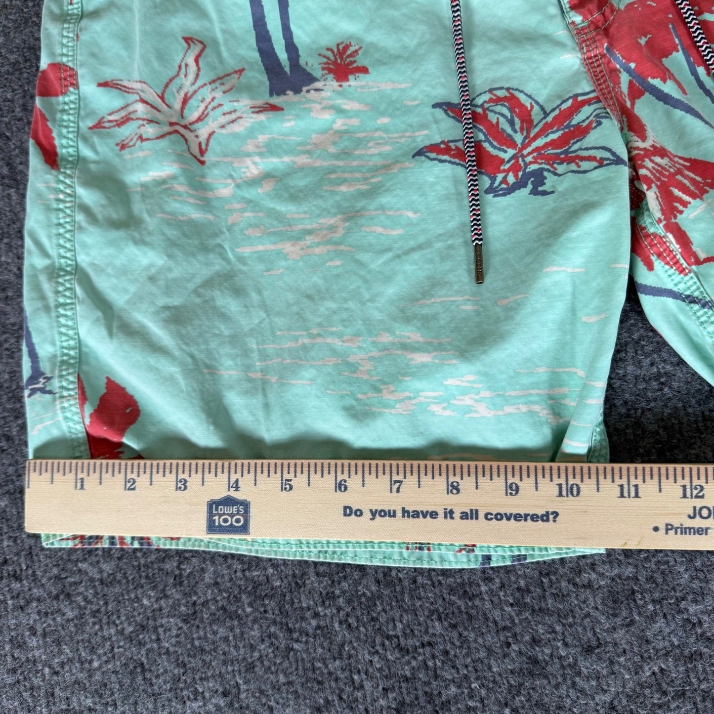 Katin Surf Trunks Mens 32 Palm Tree Swim Shorts Beach Casual Lightweight Summer