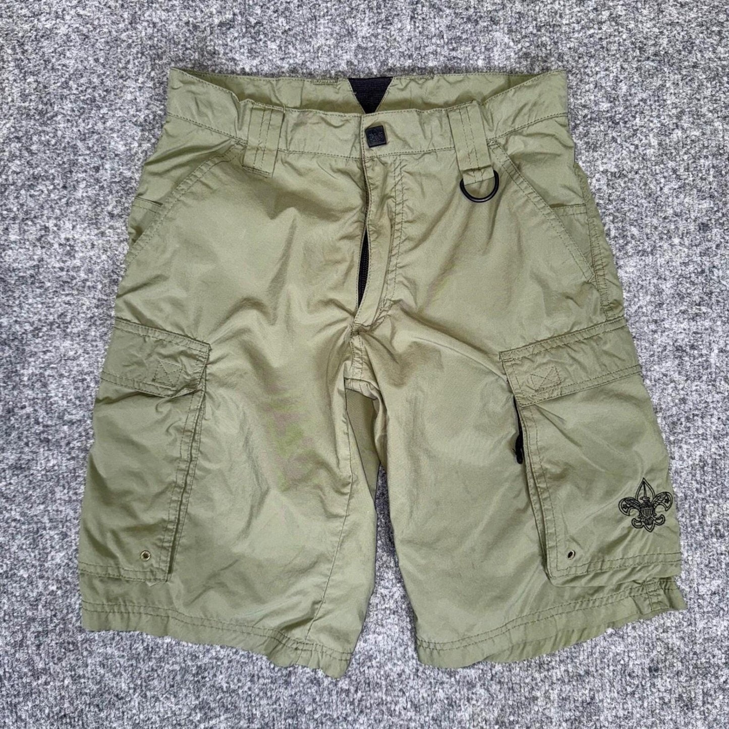 Scouting America Uniform Shorts Youth XL Green Boy Scouts Outdoor Utility Hiking