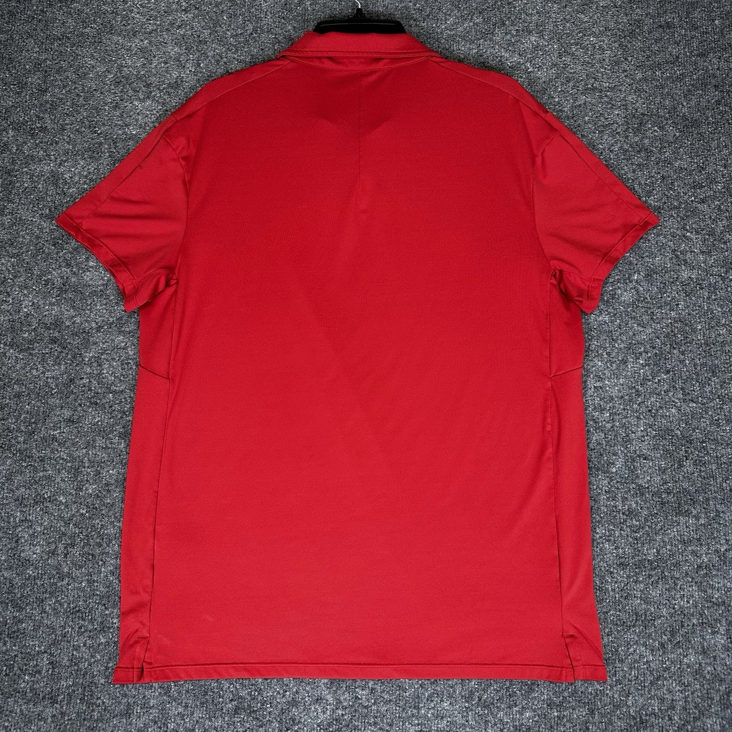 Barbell Polo Shirt Mens Large Red Solid Golf Performance Short Sleeve Adult