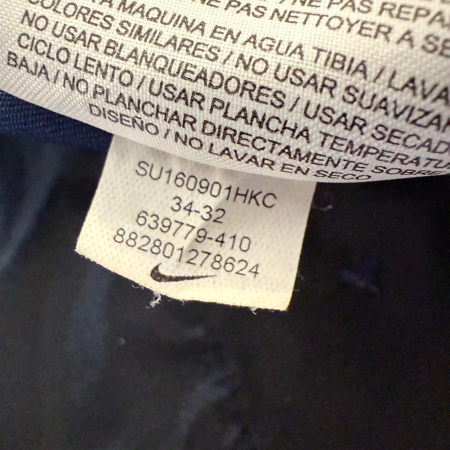 Nike Golf Dri-FIT Pants Mens 34x32 Blue Performance Stretch Athletic Lightweight