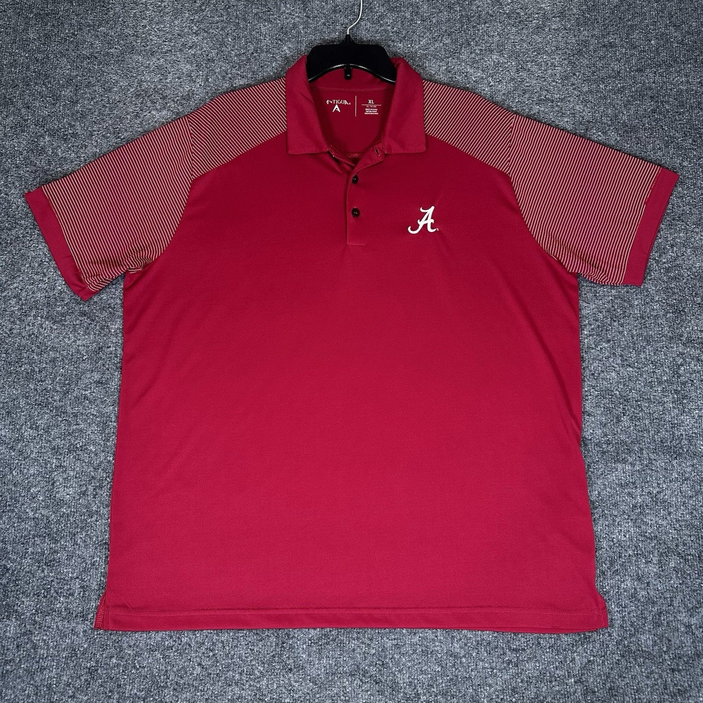 Alabama Crimson Tide Polo Shirt Mens XL Red Short Sleeve College Stretch Adult