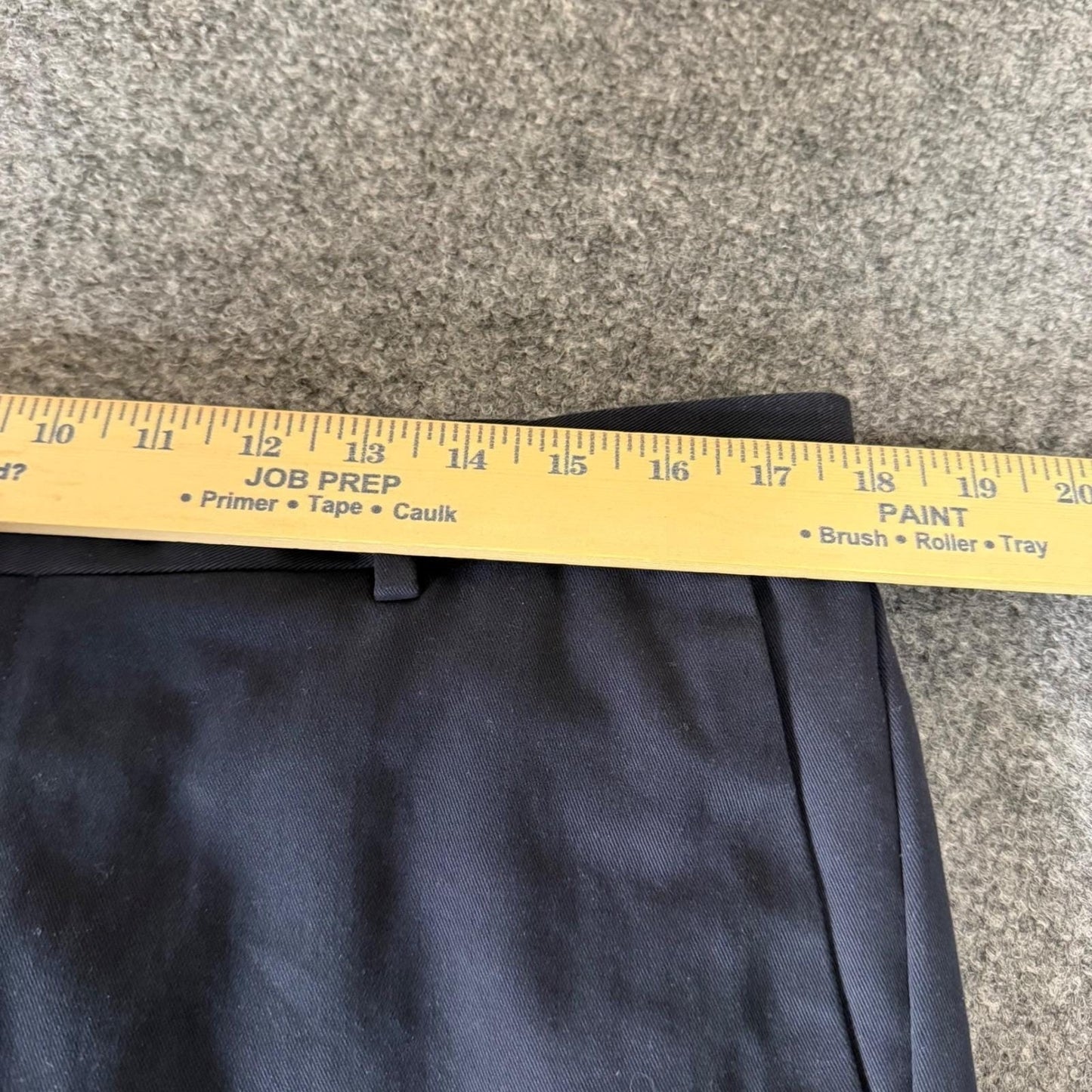 Charles Tyrwhitt Mens Navy Blue Cotton Dress Pants Trousers 36x32 Flat Front