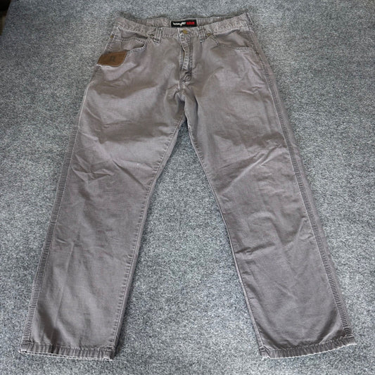 Wrangler Riggs Workwear Pants Mens 36x30 Gray Durable Utility Cargo Jobsite Work