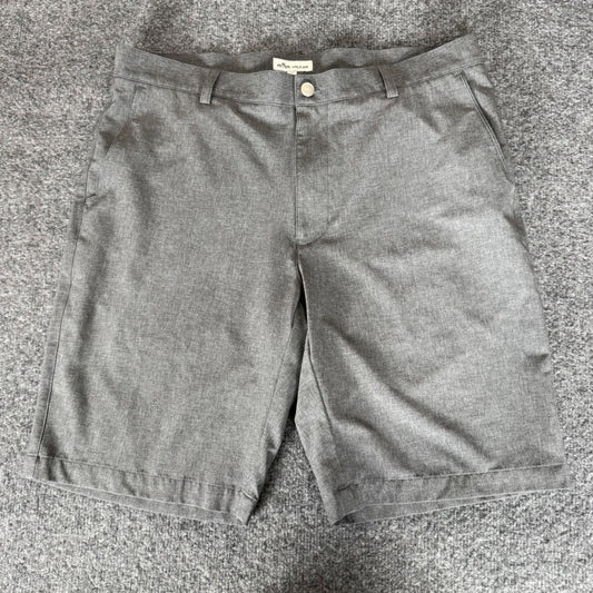 Peter Millar Shackelford Mens 35 Grey Performance Chino Golf Stretch Casual