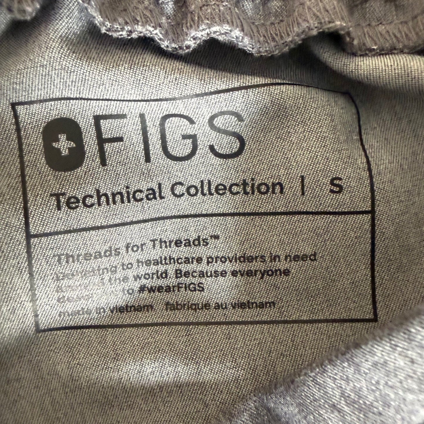 FIGS Womens Yola High Waisted Skinny Scrub Pants Small Gray Medical Healthcare