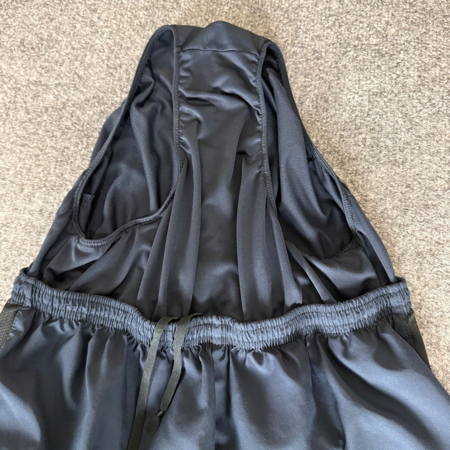 Nike Dri Fit Mens Large Running Shorts Navy Blue Athletic Gym Workout Training