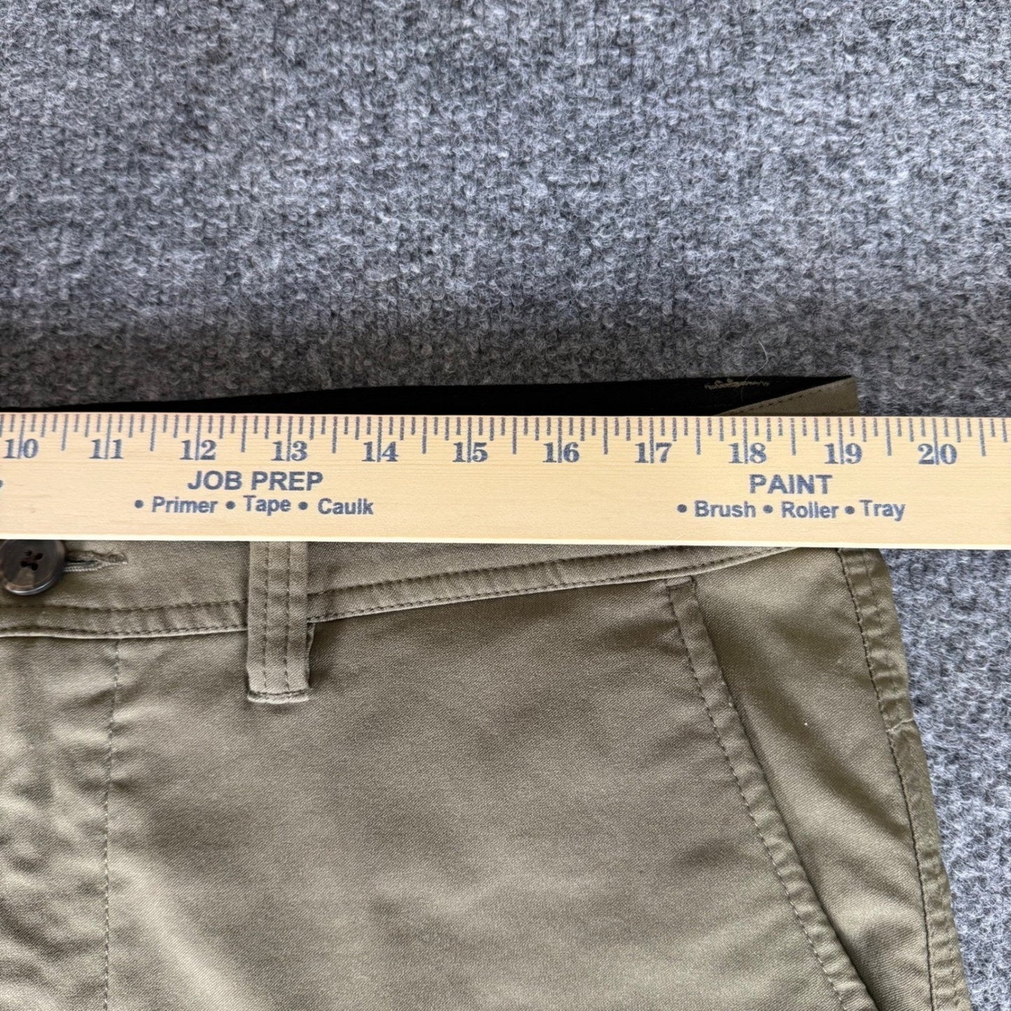 prAna Alameda Hiking Shorts Mens 38 Beige Chino 8" Outdoor Travel Stretch Trail