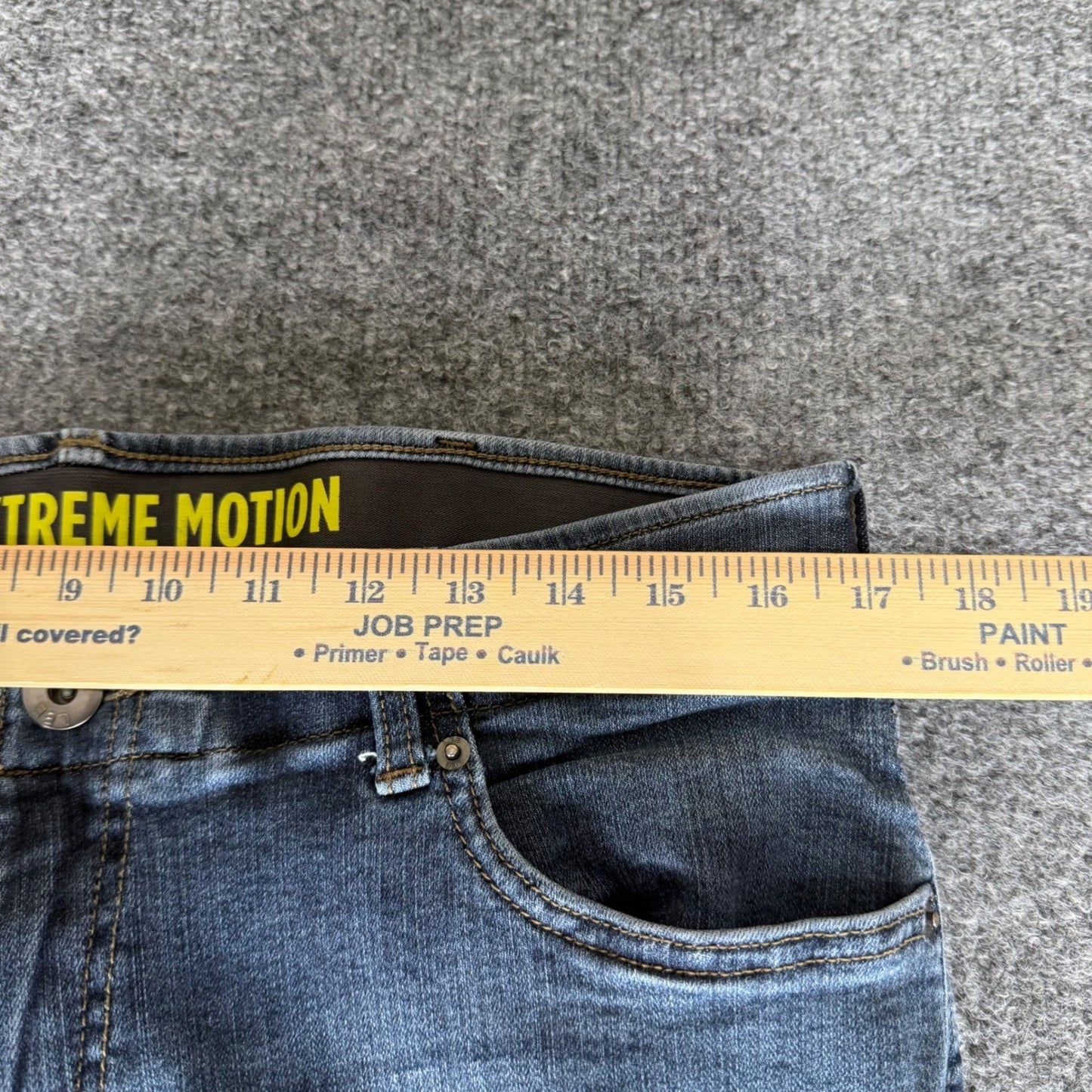 Lee Extreme Motion Straight Tapered 34x30 Jeans Dark Wash Stretch Denim Comfort