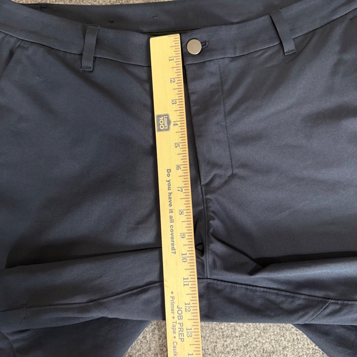 Lululemon ABC Shorts Mens 36 Navy Blue Chino Casual Golf Stretch Preppy Comfort