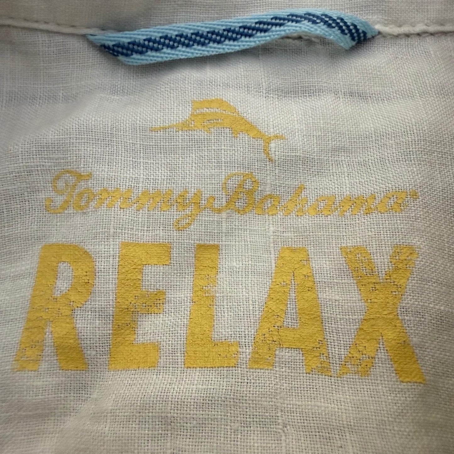 Tommy Bahama Relax Linen Shirt Mens XL Striped Button Up Casual Summer Comfort