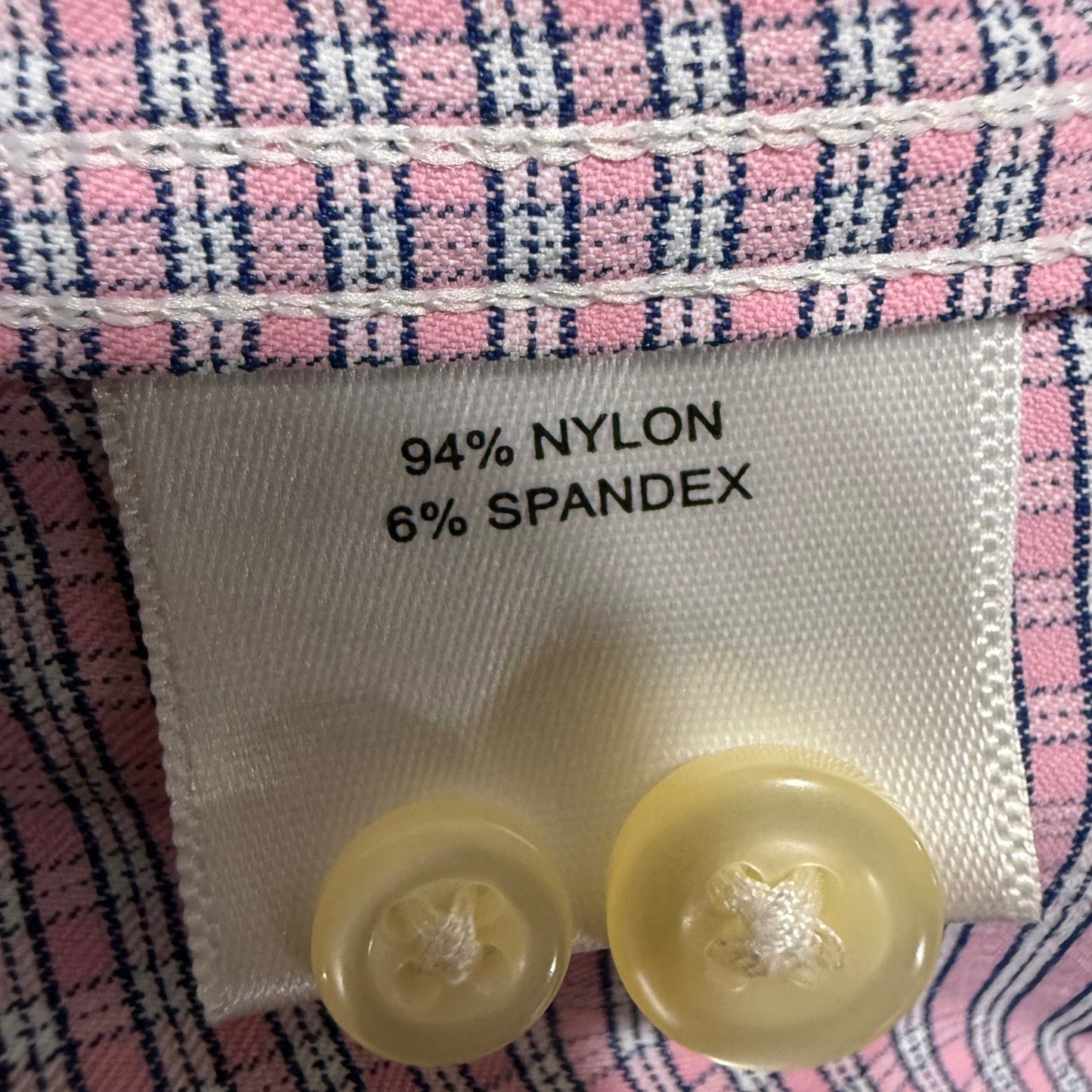 Peter Millar Summer Comfort Shirt Mens L Plaid Long Sleeve Button Down Stretch