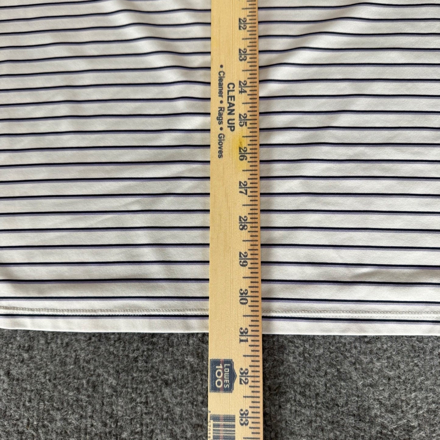 KJUS Polo Shirt Mens 2XL Performance Golf Striped Short Sleeve Moisture Wicking