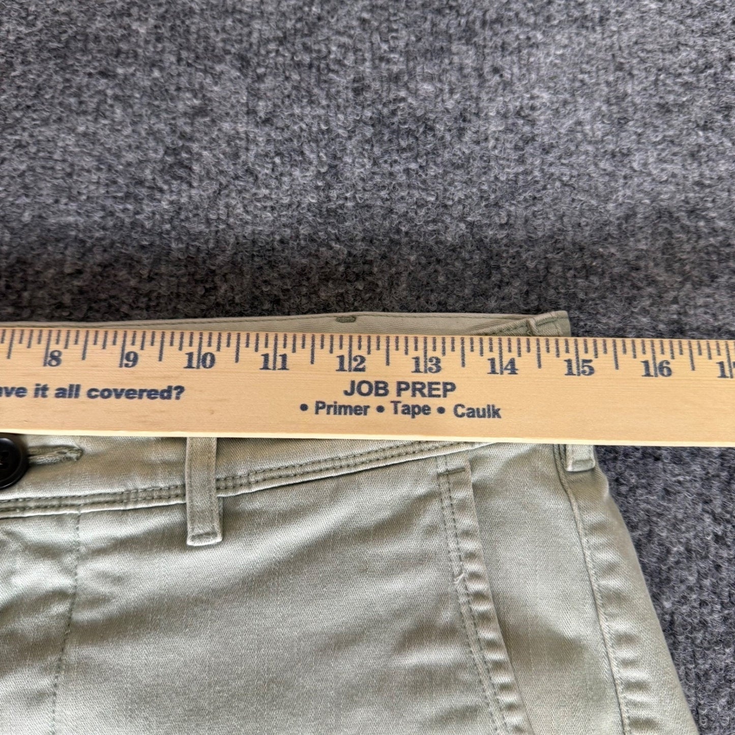 Wellen Shorts Mens Size 30 Green Chino Casual Summer Outdoor Everyday Comfort
