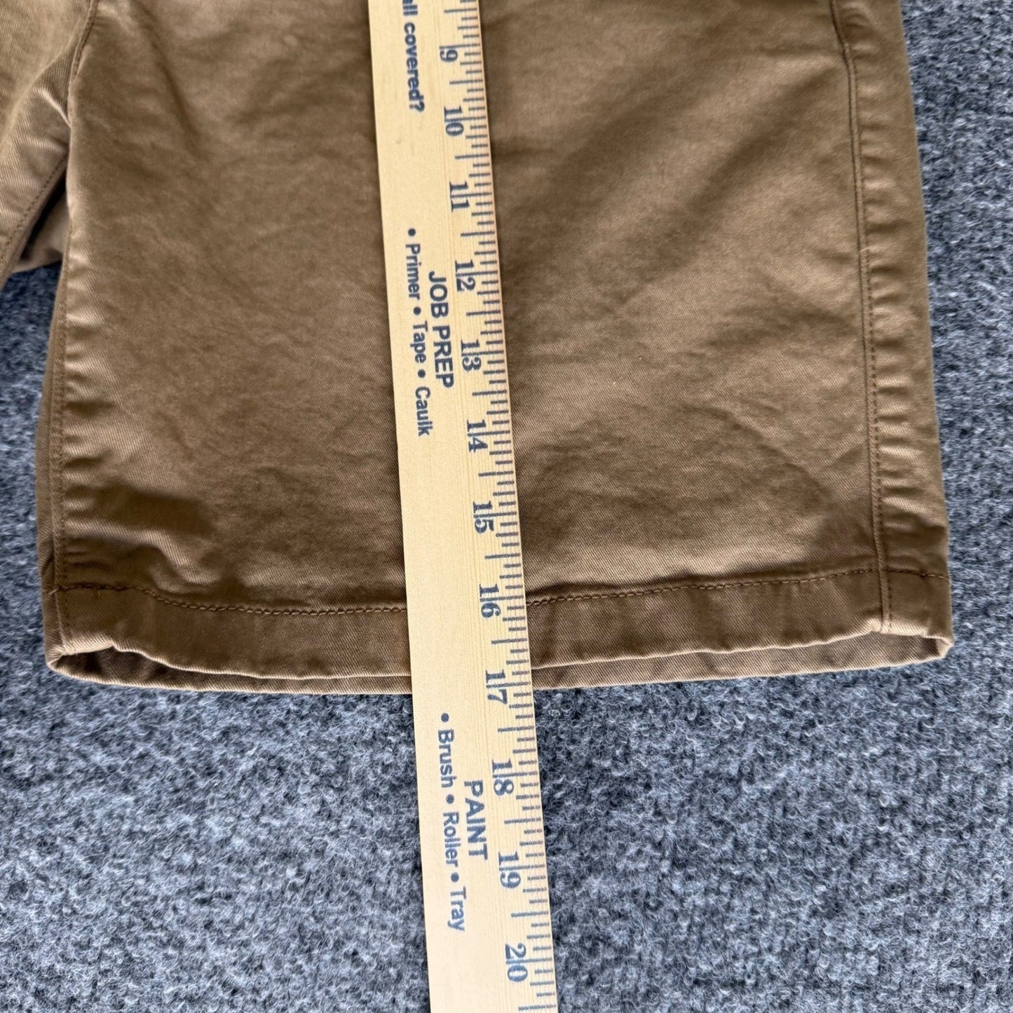 Flint and Tinder Mens 31 Shorts Brown Chino Casual Everyday Comfort Cotton Twill
