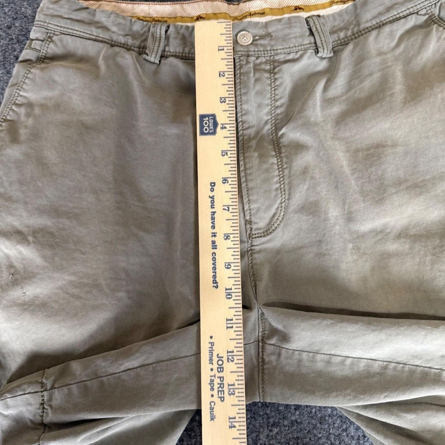 Tommy Bahama Shorts Mens 35 Green Flat Front Chino Casual Summer Vacation Golf