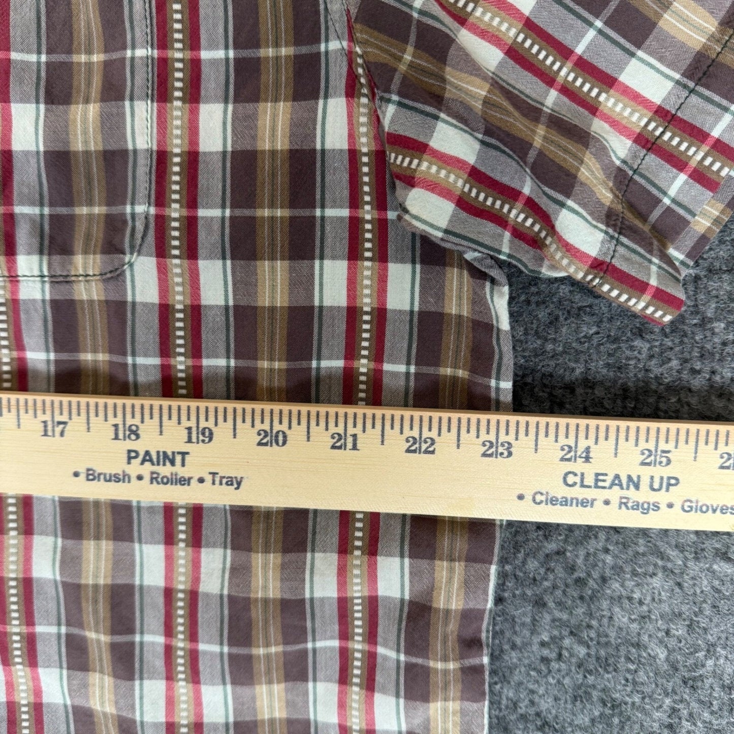 Carbon 2 Cobalt Shirt Mens Large Plaid Button Up Short Sleeve Casual Comfort Fit