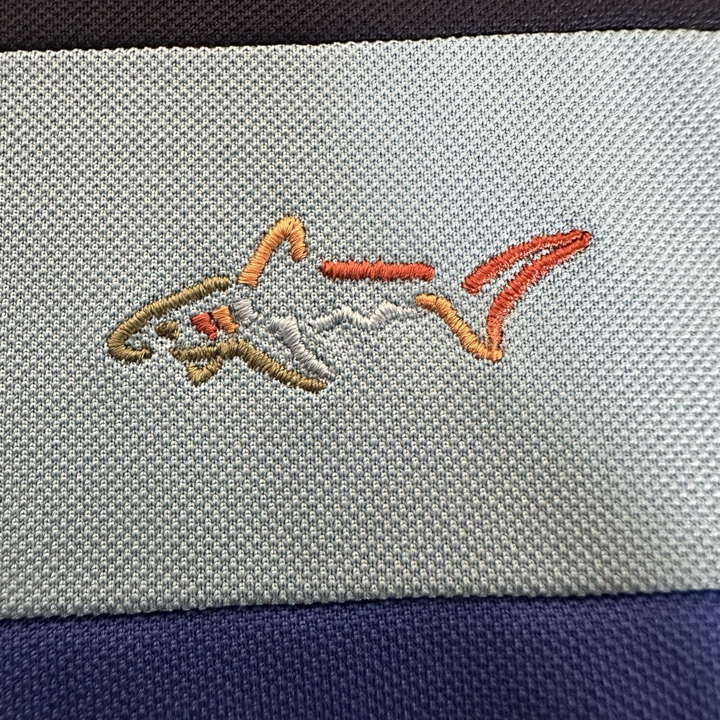 Greg Norman Shirt Mens XL Blue Polo Golf Short Sleeve Performance Dadcore Adult