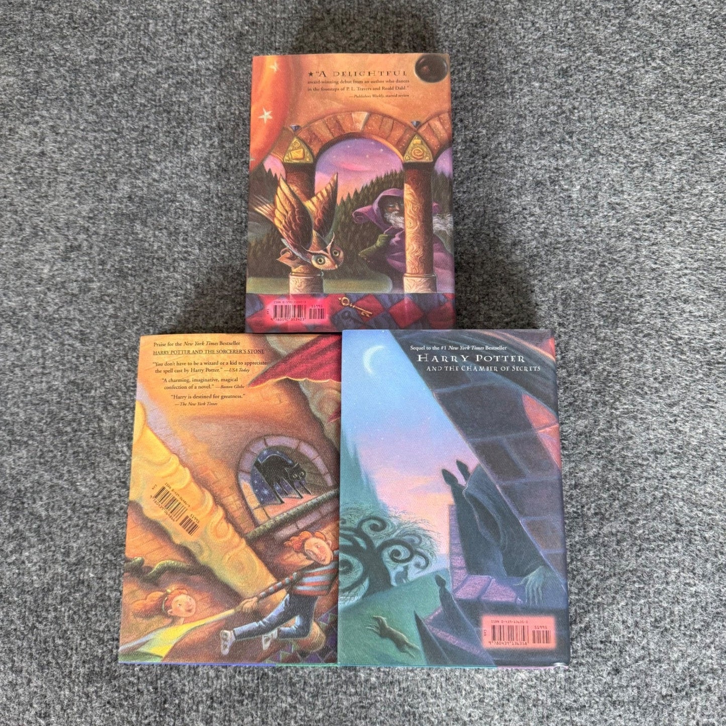 Harry Potter Hardcover Book Set 1-3 J.K. Rowling Fantasy Hogwarts Magic Series