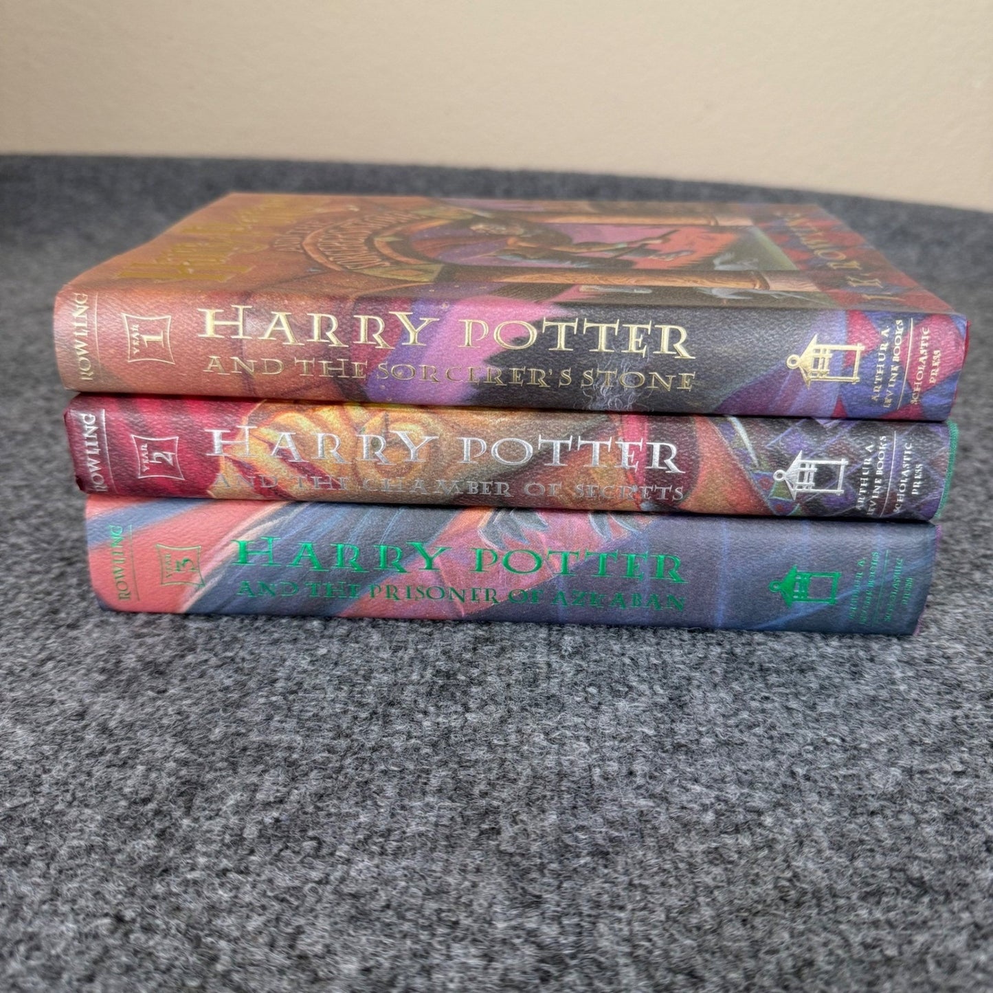 Harry Potter Hardcover Book Set 1-3 J.K. Rowling Fantasy Hogwarts Magic Series