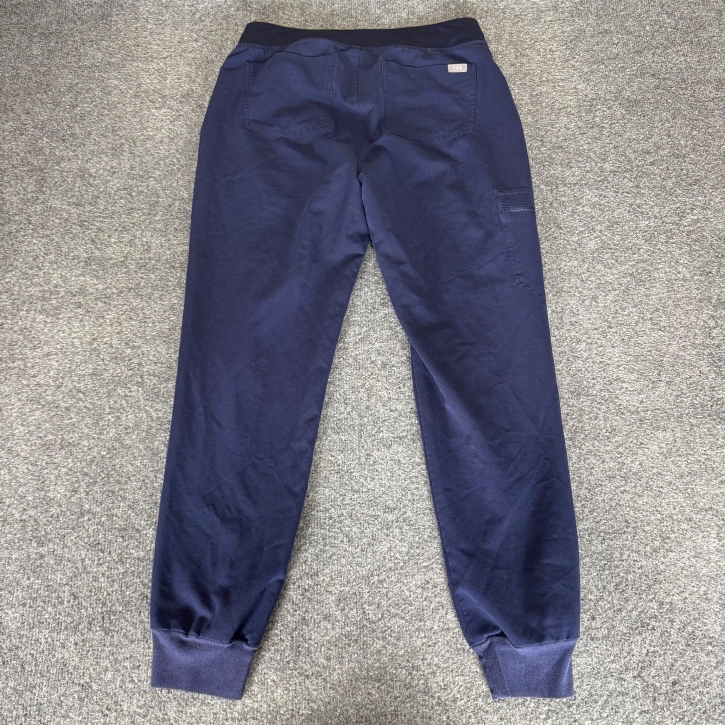 FIGS Zamora Jogger Scrub Pants Womens Small Navy Blue Medical Stretch Uniform