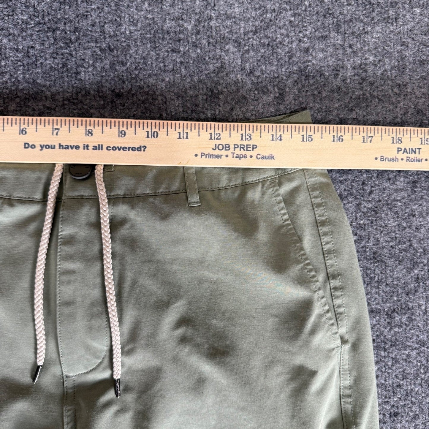 Faherty All Day Shorts Mens 30 Green Stretch Drawstring Coastal Beachwear Casual