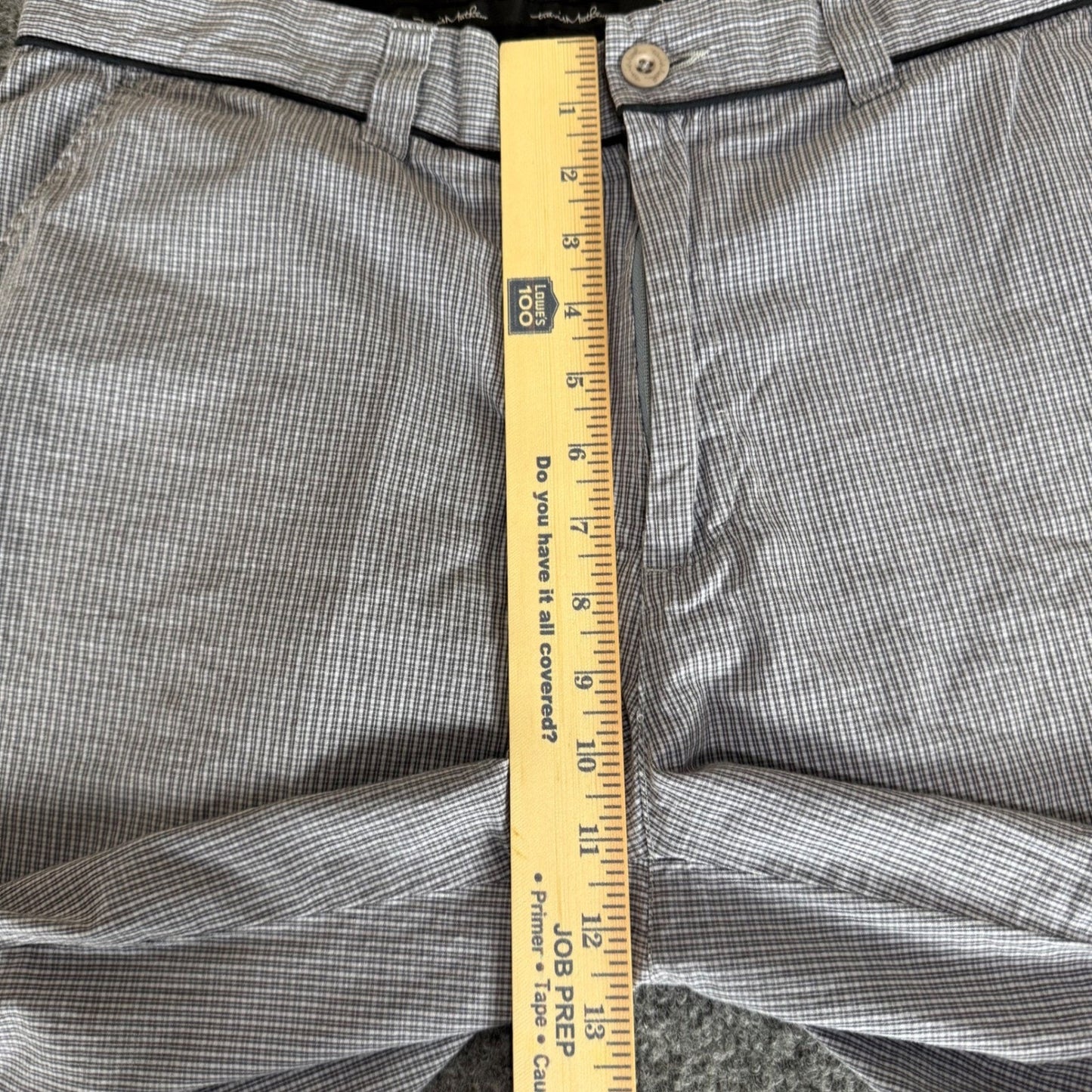 Travis Mathew Golf Shorts Mens 36 Plaid Blue Athletic Casual Lightweight Comfort