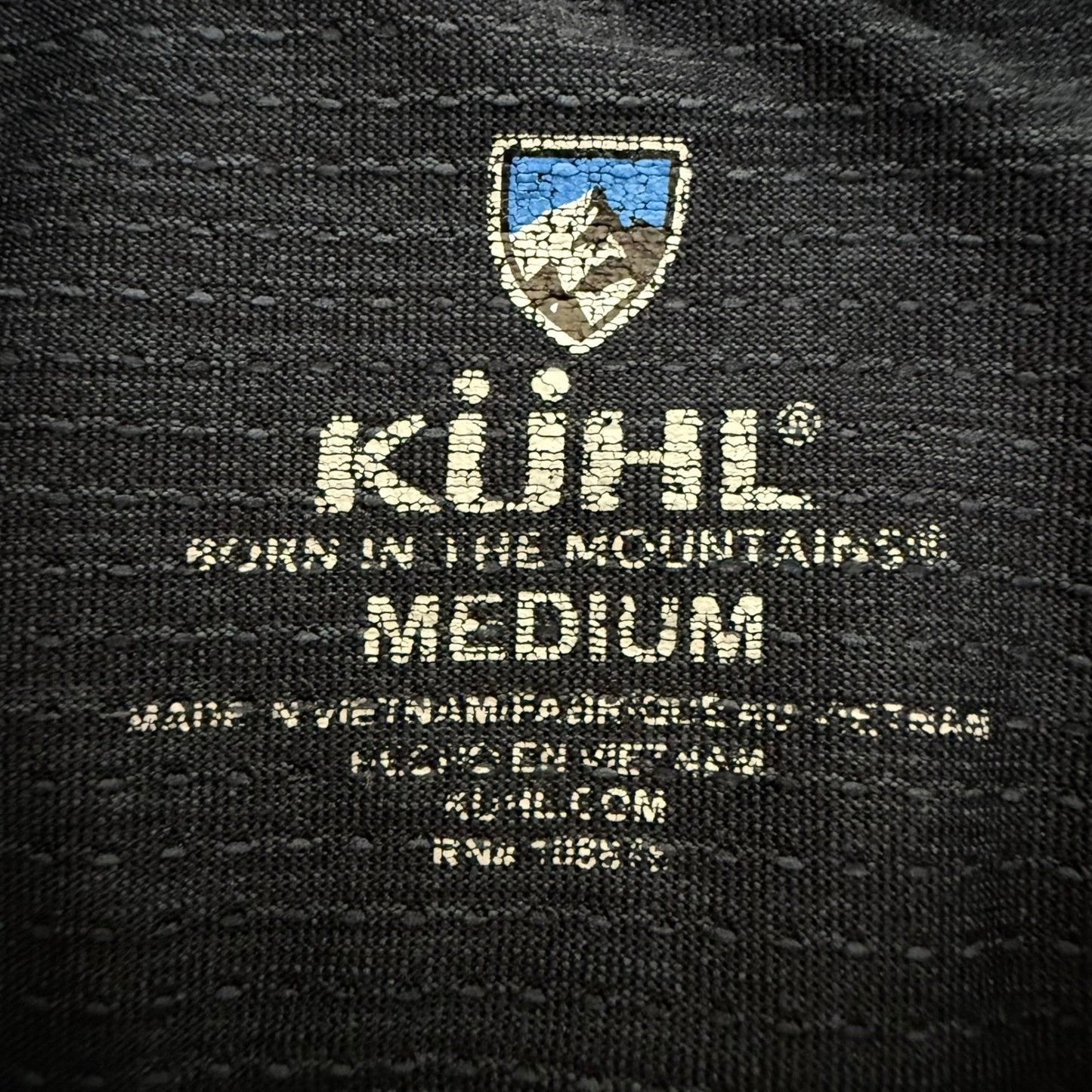 Kuhl Engineered Mens Polo Shirt Medium Short Sleeve Performance Outdoor Hiking