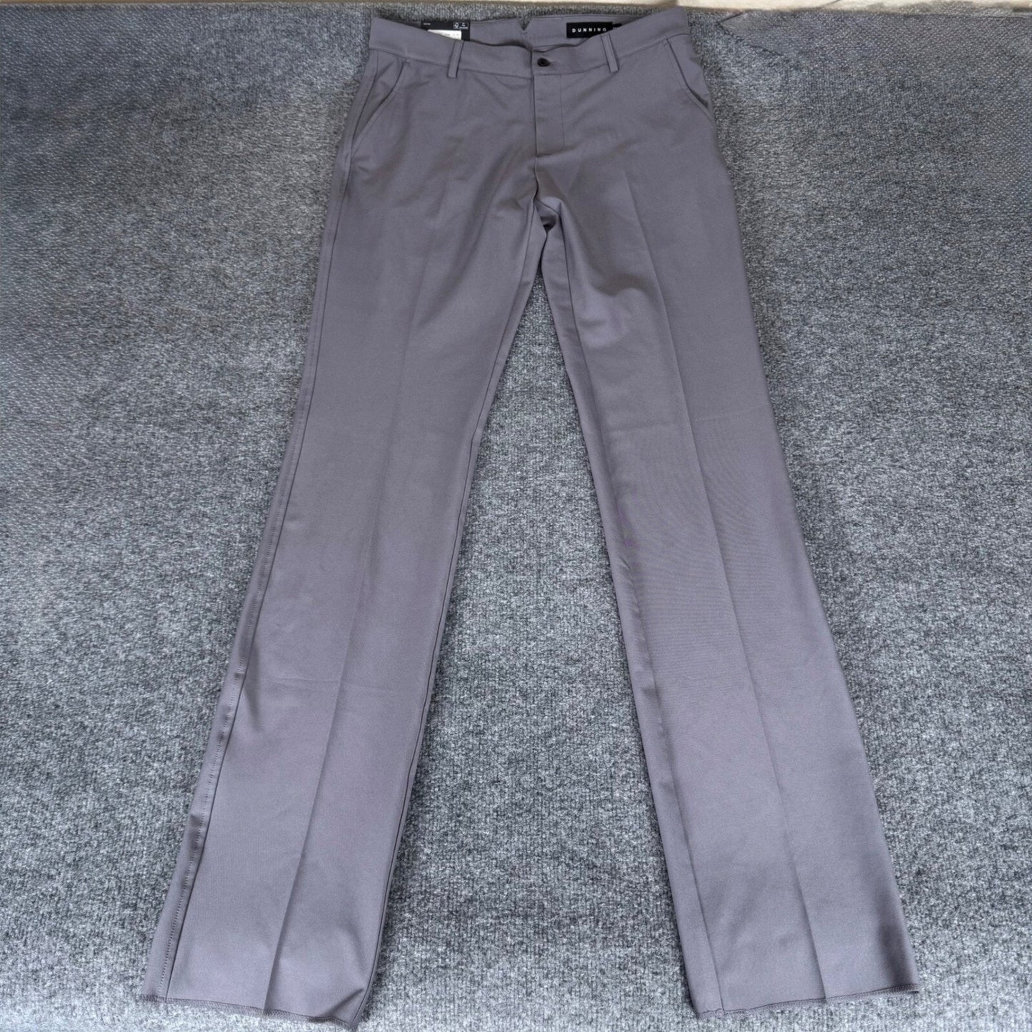 Dunning Golf Pants Men's 32x00 Gray Stretch Performance Dress Casual Trousers