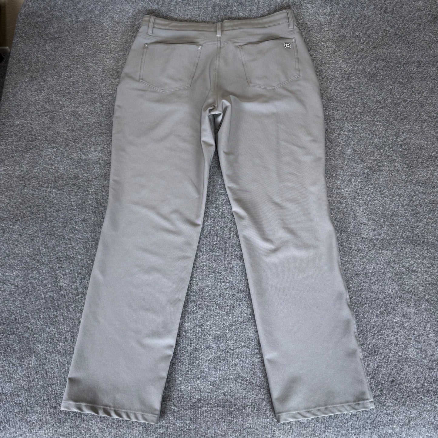 FootJoy Golf Pants Gray Mens 34x32 (Fits 35x30) Athletic Fit Performance Stretch